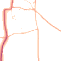 Daytime road noise heatmap for OX7 6DS