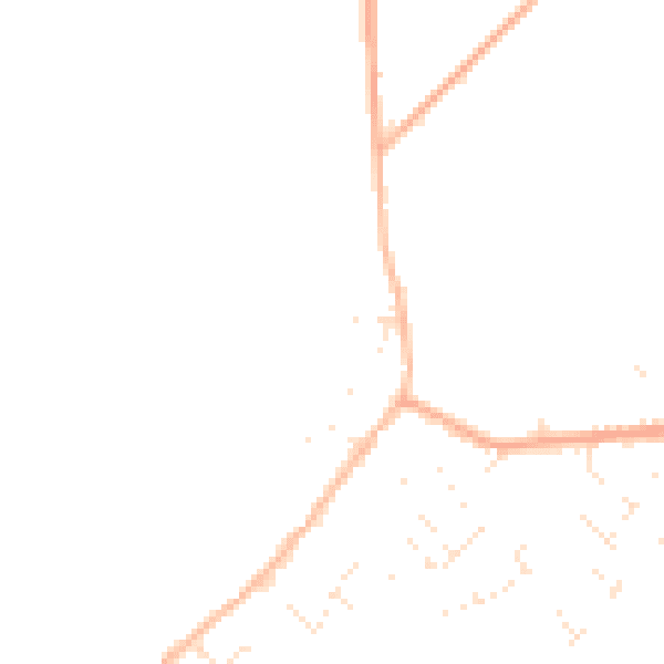Daytime road noise heatmap for OX7 6JG