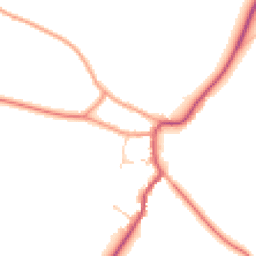 Daytime road noise heatmap for OX7 6NE