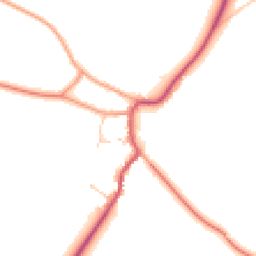 Daytime road noise heatmap for OX7 6NJ