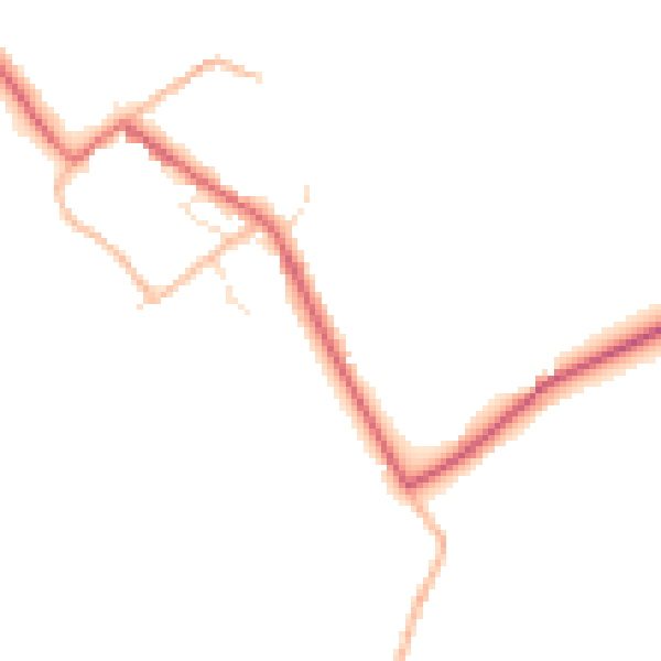 Daytime road noise heatmap for OX7 6US