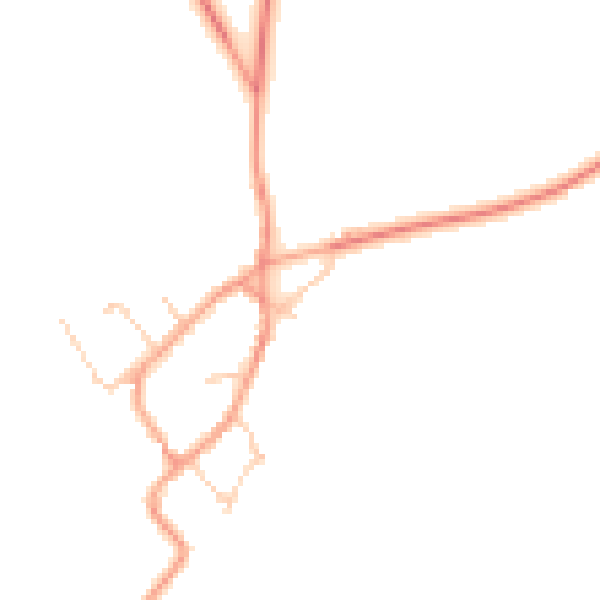 Daytime road noise heatmap for OX7 6YD
