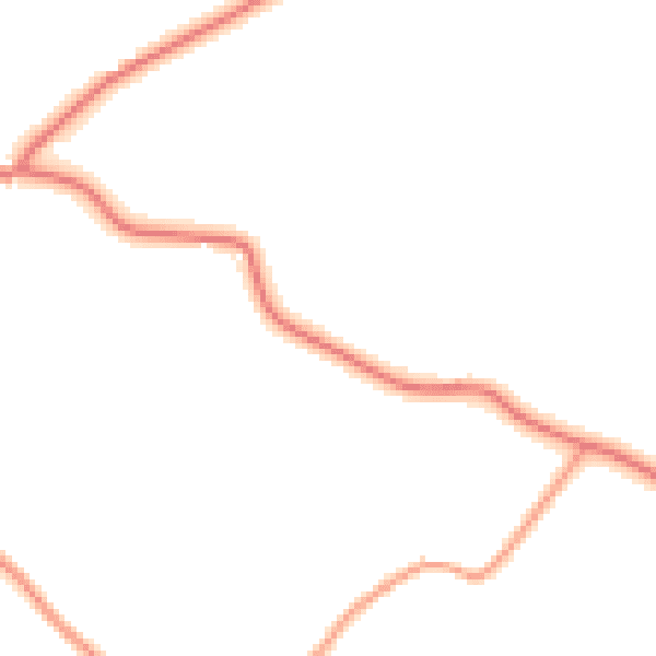 Daytime road noise heatmap for OX7 7DJ