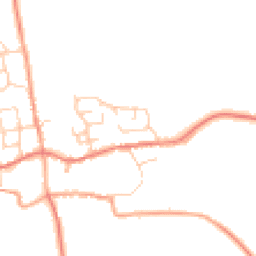 Daytime road noise heatmap for OX7 7HJ