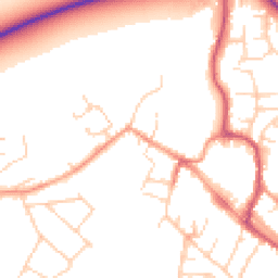 Daytime road noise heatmap for OX9 2AD