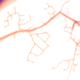 Daytime road noise heatmap for OX9 2AP