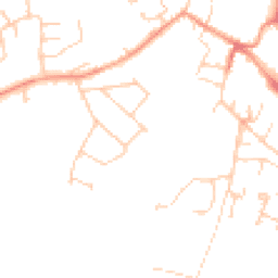 Daytime road noise heatmap for OX9 2AS