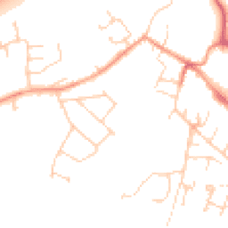Daytime road noise heatmap for OX9 2AW