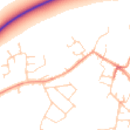 Daytime road noise heatmap for OX9 2AZ