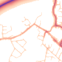 Daytime road noise heatmap for OX9 2BA