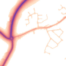 Daytime road noise heatmap for OX9 2BJ