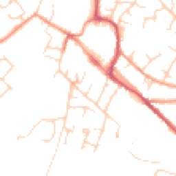 Daytime road noise heatmap for OX9 2BP