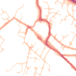 Daytime road noise heatmap for OX9 2BU