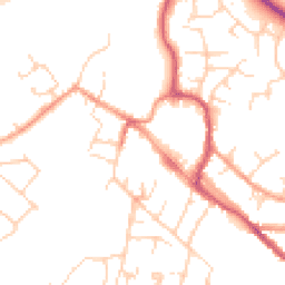 Daytime road noise heatmap for OX9 2BZ