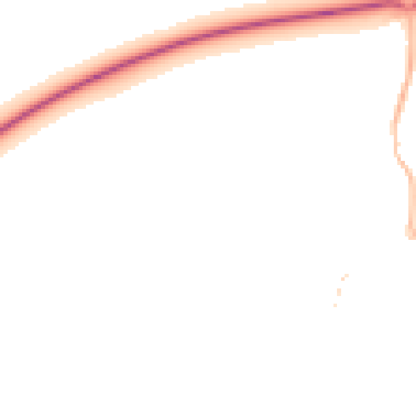 Night-time road noise heatmap for OX9 2DF