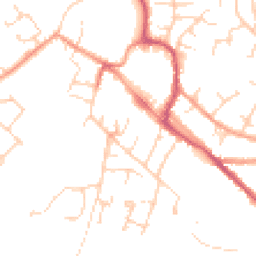 Daytime road noise heatmap for OX9 2DL