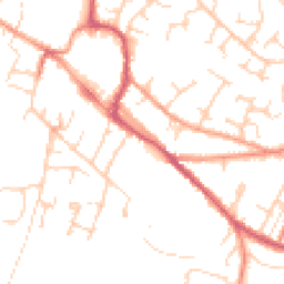 Daytime road noise heatmap for OX9 2DN
