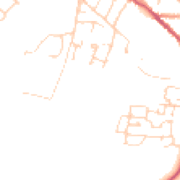 Daytime road noise heatmap for OX9 2DS