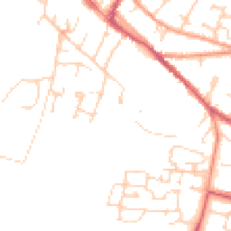 Daytime road noise heatmap for OX9 2DT