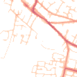 Daytime road noise heatmap for OX9 2DU