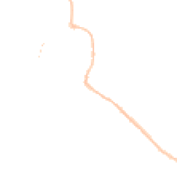 Night-time road noise heatmap for OX9 2DW