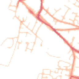Daytime road noise heatmap for OX9 2DX