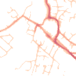 Daytime road noise heatmap for OX9 2EB