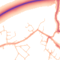 Daytime road noise heatmap for OX9 2FB