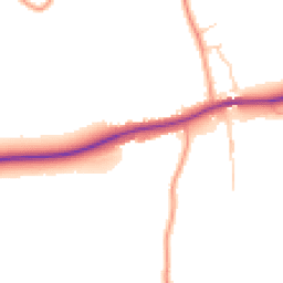 Daytime road noise heatmap for OX9 2FG