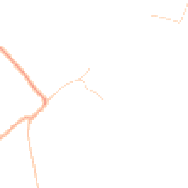 Daytime road noise heatmap for OX9 2HY