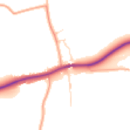 Daytime road noise heatmap for OX9 2LN