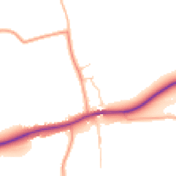 Daytime road noise heatmap for OX9 2LR