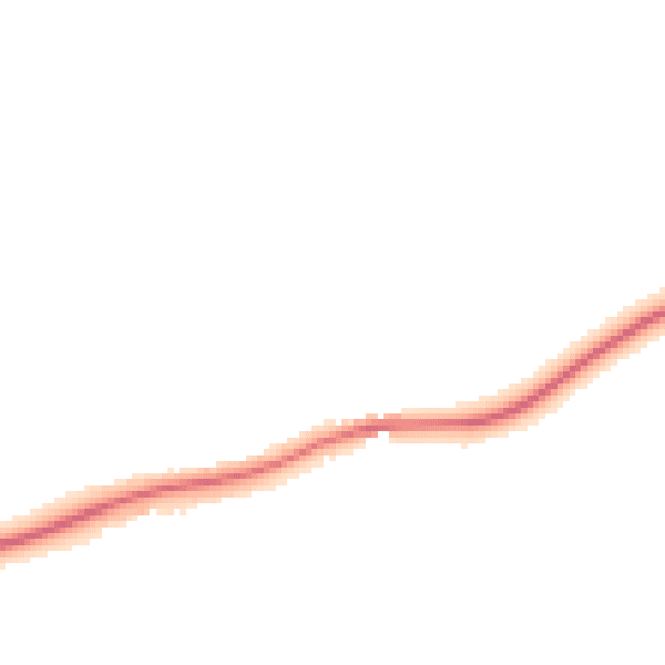 Night-time road noise heatmap for OX9 2LR
