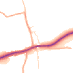 Daytime road noise heatmap for OX9 2LS