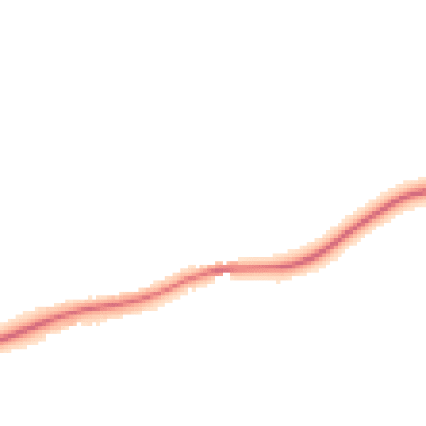 Night-time road noise heatmap for OX9 2LS