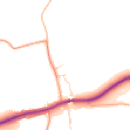 Daytime road noise heatmap for OX9 2LT