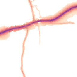 Daytime road noise heatmap for OX9 2LY