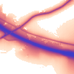 Daytime road noise heatmap for OX9 2NU