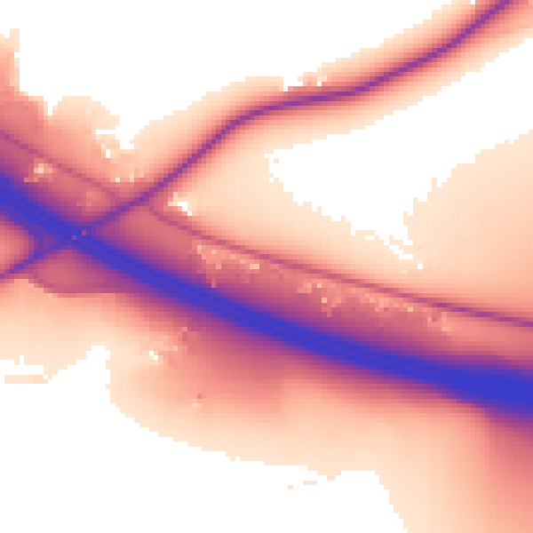 Daytime road noise heatmap for OX9 2NU