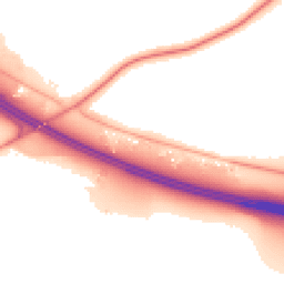 Night-time road noise heatmap for OX9 2NU