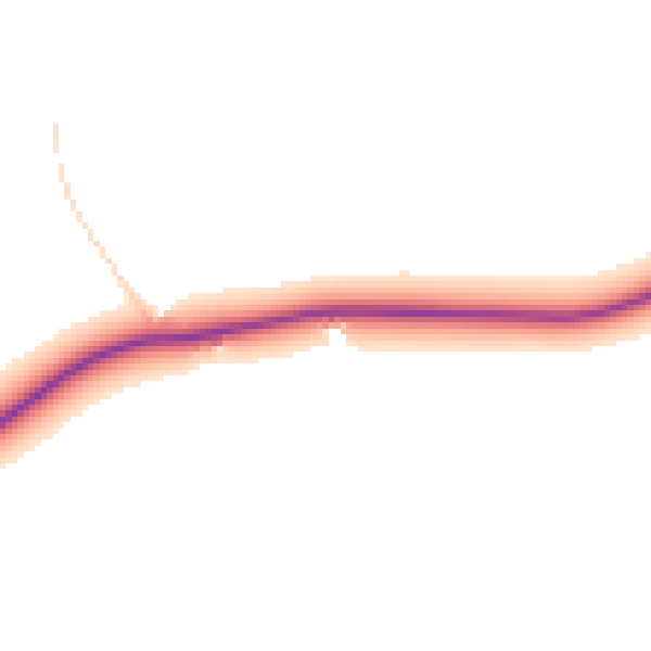 Daytime road noise heatmap for OX9 2PB