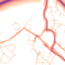 Daytime road noise heatmap for OX9 3AE