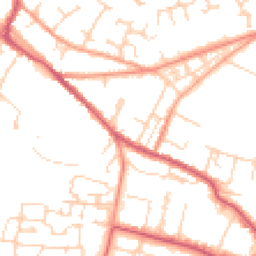 Daytime road noise heatmap for OX9 3BU