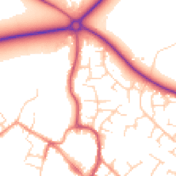 Daytime road noise heatmap for OX9 3DE