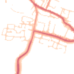 Daytime road noise heatmap for OX9 3EA