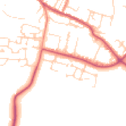 Daytime road noise heatmap for OX9 3ED