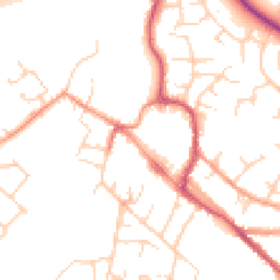Daytime road noise heatmap for OX9 3EH