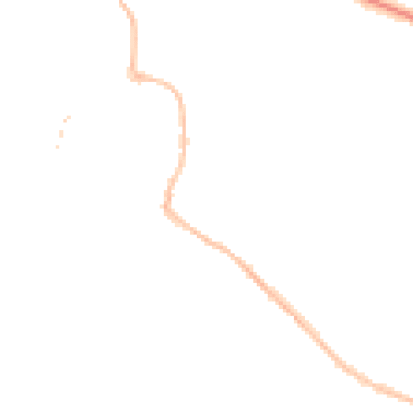 Night-time road noise heatmap for OX9 3EJ