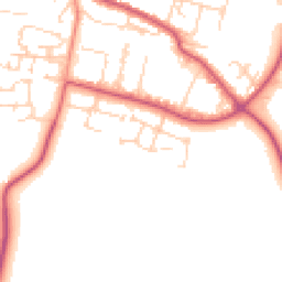 Daytime road noise heatmap for OX9 3GG