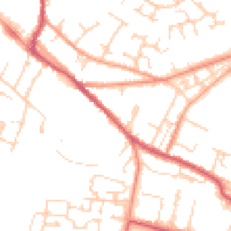Daytime road noise heatmap for OX9 3HR